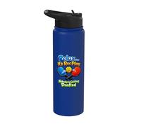 Relax It's Rec Play Getting Drafted Sarcastic Pickleball Stainless Steel Insulated Water Bottle