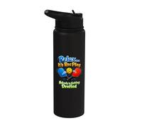Relax It's Rec Play Getting Drafted Sarcastic Pickleball Stainless Steel Insulated Water Bottle