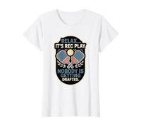 Relax It's Rec Play Personne ne se Fait repêcher Joueur de Pickleball T-Shirt Graphique avec Valeur