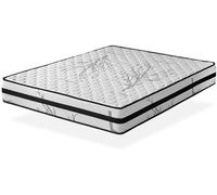 Relax Matelas a MEmoire Forme Soft 140x200 cm Therapy Carbone Anti Stress Epaisseur 19 cm Tissu 3D avec Systeme Airfresh Mousse HR Visco Soft de