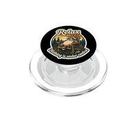 Relax Nothing is Under Control Chaise Vintage drôle Raton Laveur PopSockets PopGrip pour MagSafe