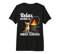 Relax Nothing is Under Control Chihuahua Sarcastique drôle T-Shirt Haut de Gamme