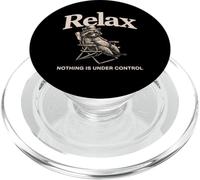 Relax Nothing is Under Control Funny Raton Laveur PopSockets PopGrip pour MagSafe