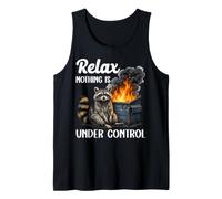 Relax Nothing is Under Control Funny Sarcastic Raton Laveur Débardeur