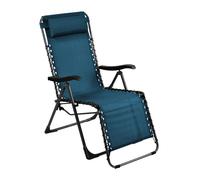 Fauteuil De Jardin Relax Pliant Neo - Graphite/Bleu 88 X 112 X 64 Cm