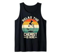 Relax Scientist est Ici Vintage Microscope Lab Débardeur