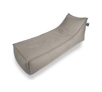Relax Sis chaise longue 160x70x35 interieur & exterieur flottante, dehoussable et resistante aux UV, Gris, sans polystyrène