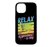 Relax The Accordéonist is Here Coque pour iPhone 14