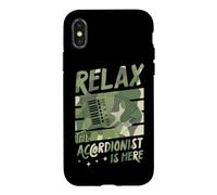 Relax The Accordéonist is Here Coque pour iPhone X/XS