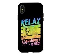 Relax The Accordéonist is Here Coque pour iPhone X/XS