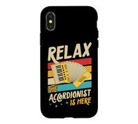 Relax The Accordéonist is Here Coque pour iPhone X/XS