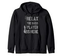 Relax The Bass Player is Here - Cadeau Amusant pour Guitariste Sweat à Capuche