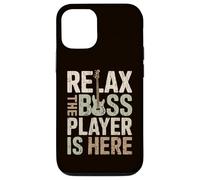 Relax The Bass Player is Here Guitare Guitariste Bassist Musique Coque pour iPhone 12/12 Pro