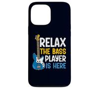 Relax The Bass Player is Here Guitare Guitariste Bassist Musique Coque pour iPhone 13 Pro Max