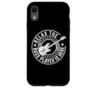 Relax The Bass Player is Here Guitare Guitariste Bassist Musique Coque pour iPhone XR