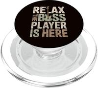 Relax The Bass Player is Here Guitare Guitariste Bassist Musique PopSockets PopGrip pour MagSafe