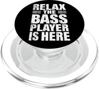 Relax The Bass Player is Here Guitare Guitariste Bassist Musique PopSockets PopGrip pour MagSafe