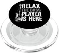 Relax The Bass Player is Here Guitare Guitariste Bassist Musique PopSockets PopGrip pour MagSafe