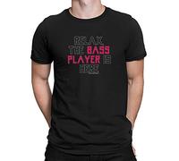 Relax The Bass Player is Here - Mens Bass Guitar Organic T-Shirt Funny Gift for Bass Player