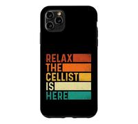 Relax The Cellist is Here - Professeur de Musique pour Orchestre de Violoncelle Coque pour iPhone 11 Pro Max