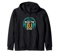 Relax The DJ is Here Lecteur de Musique Amusant pour Homme Sweat à Capuche