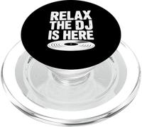 Relax The DJ is Here Musique de fête PopSockets PopGrip pour MagSafe