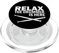 Relax The Drummer is Here Drumming Drumming PopSockets PopGrip pour MagSafe