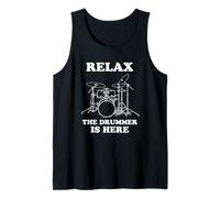 Relax The Drummer is Here- Funy Drumming Débardeur