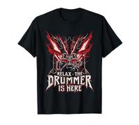 Relax The Drummer is Here Musical pour Les Musiciens de Batterie T-Shirt