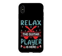 Relax The Guitar Player is Here Musique rétro Coque pour iPhone XS Max