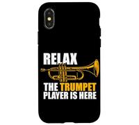 Relax The Trumpet Player is Here Trompette Players Trompette Coque pour iPhone X/XS