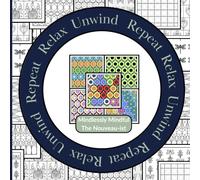 Relax Unwind Repeat: Mindlessly Mindful Nouveau-ist: 10 patterns. 5 chances. 50 images. Endless colour possibilities | A graphic pattern coloring book for adults, relaxation, and creative play