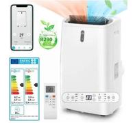 RELAX4LIFE 6 en 1 Climatiseur Mobile 16000BTU Silencieux | Commande Smart App | Refroidisseur d'air pour 45m2[Classe énergétique A]