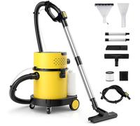 RELAX4LIFE Aspirateur Sec et Humide 1200W avec Fonction Soufflage et Serpillière(Filtres HEPA),Télécommande,Réservoir d'eau de 20L, 17KPA Max pour Tapis Tissus Eponge Sol Canapé Voiture, 9 Accessoires