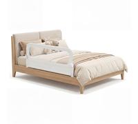 RELAX4LIFE Barrière de Lit Rabattable 120 cm, Barriere de Securite Enfant Lit, Double Verrouillage, Maille Respirante, Base Métallique, Protection Anti-Chute, pour Matelas 10-28 cm d'Épaisseur (Blanc)