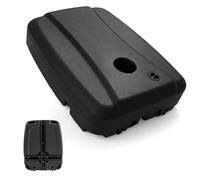 RELAX4LIFE Base de Parasol en HDPE à Remplir d'eau et Sable 130KG avec 2 Roues,Barre Transversale en Métal, Socle Pied de Parasol Déporté pour Jardin Terrasse (68L)