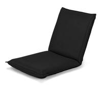 RELAX4LIFE Chaise de Sol Pliante avec Dossier Réglable en 6 Positions, Tatami pour Lire & Jouer dans Salon/Chambre/Bureau, Noir