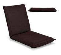 RELAX4LIFE Chaise de Sol Pliante avec Dossier Réglable en 6 Positions, Tatami pour Lire & Jouer dans Salon/Chambre/Bureau, Café