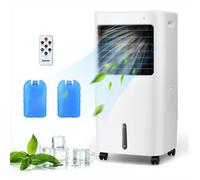 RELAX4LIFE Climatiseur Mobile 4 en 1 | Réservoir 20L | Refroidisseur d'Air avec Télécommande & Minuterie 7,5H | Vitesse Max.10m/s