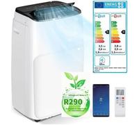 RELAX4LIFE Climatiseur Mobile 5 en 1 Silencieux 12000BTU | Commande Smart App |Minuterie |R290 pour 20-25m2[Classe énergétique A]