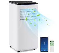 RELAX4LIFE Climatiseur Mobile 9000 BTU, 5 EN 1 Froid/Vent/Déshumi/Chauffage/Sommeil, 16-32℃, Climatiseur Mobile avec Evacuation, Clim Chambre Silencieux 9000 BTU, 20 ㎡, WIFI, Kit de Fenêtre