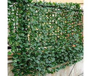 RELAX4LIFE Clôture Artificielle Décorative en Feuille, Haie Artificielle Brise-Vue Décoration Murale et Écran d’Intimité pour l’Intérieur et l’Extérieur (150x300cm, érable)