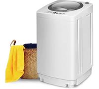 RELAX4LIFE Mini Machine à Laver Capacité 3,5 KG| 240 W | 6 Cycles de Lavage | Tuyau de Vidange Inclus | pour Appartement / Dortoir