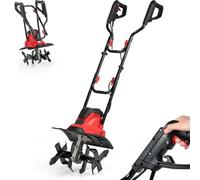 RELAX4LIFE Motobineuse Électrique 1200W/750W avec Câble, Guidon Pliable, 4 Lames, Profondeur de Travail de 22 cm, Cultivateur Électrique Puissant pour Excavation