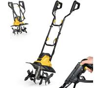 RELAX4LIFE Motobineuse Électrique 1200W/750W avec Câble, Guidon Pliable, 4 Lames, Profondeur de Travail de 22 cm, Cultivateur Électrique Puissant pour Excavation