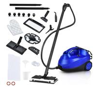 RELAX4LIFE Nettoyeur Vapeur Haute Pression 2000W |1,5 L Réservoir d'Eau | 4 Bar | 14 Accessoires Polyvalents, Aspirateur Vapeur Sans Fil pour Canapé, Tapis, Vitre, Verre (Bleu)