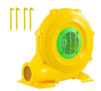 RELAX4LIFE Pompe Électrique Gonflable 850W, Souffleur d'air avec Poignée Pratique et 4 Piquets de Terre, Puissance 1880 Pa, Capacité 1450 m³/h pour Château Gonflable (Jaune de Cobalt,850W)