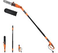 RELAX4LIFE Taille-haie 750W Tube Réglable 212-286CM, Tronçonneuse Angle Ajustable -30° à 30°, Tension Automatique, Vitesse 11M/S