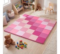RELAX4LIFE Tapis d’éveil Bébé 144x144x3,5 cm - Imperméable et Pliable - Épais, Antidérapant et Doux, Tapis de Jeu Bébé Facile à Nettoyer pour Intérieur/Extérieur Enfants 0-3 Ans