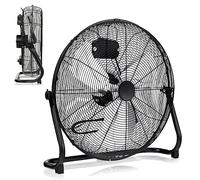 RELAX4LIFE Ventilateur de Sol Industrel Dia.60CM 160W 3 Vitesses, Ventilateur à Tambour 24 Pouces Mobile avec Poignée pour Magasin Garage Usine Cuisine Gym